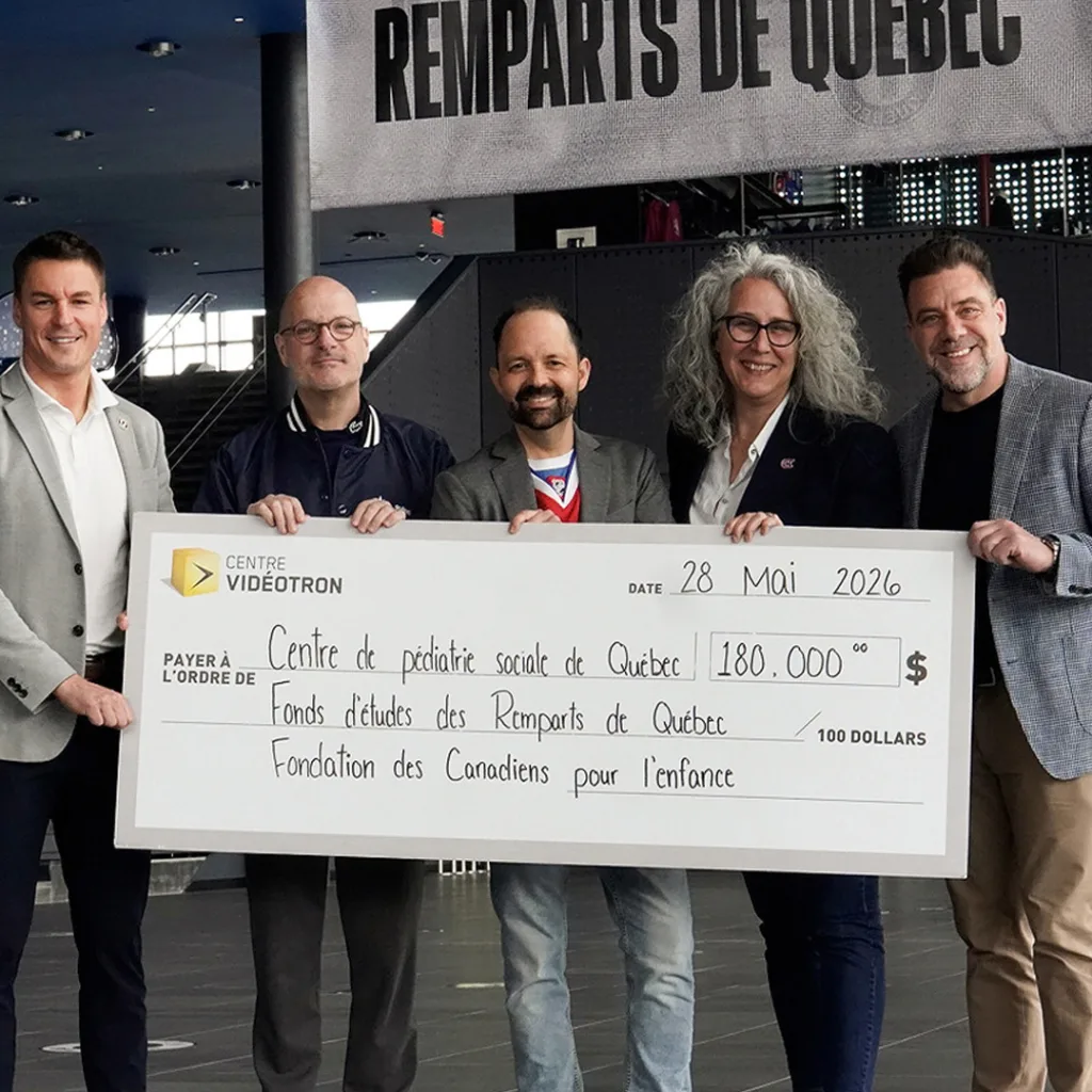 Photo Officielle Remise Cheque 28 mai 2026 Centre Vidéotron