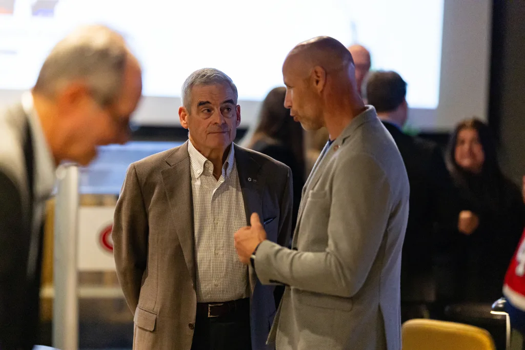 MONTREAL, QC - SEPTEMBER 19: Guests participate in the Montreal Canadiens Children’s Foundation’s Soiree de reconnaissance VMD at the Centre Bell on September 19, 2026 in Montreal, QC, Canada. (Photo by Pierre Bourgault/Club de hockey Canadien inc.)